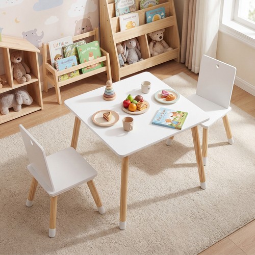 Wooden table and chairs set - and, 2