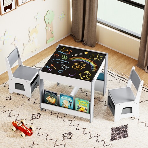 Kids table and chairs set - table,