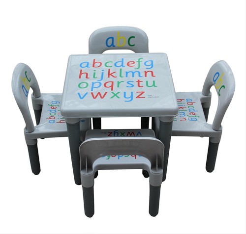 Kids table and chair set - set, abc