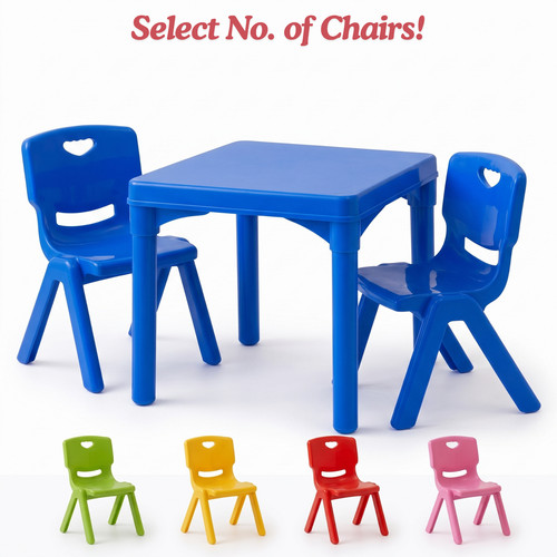 Kids plastic table and - table, chair