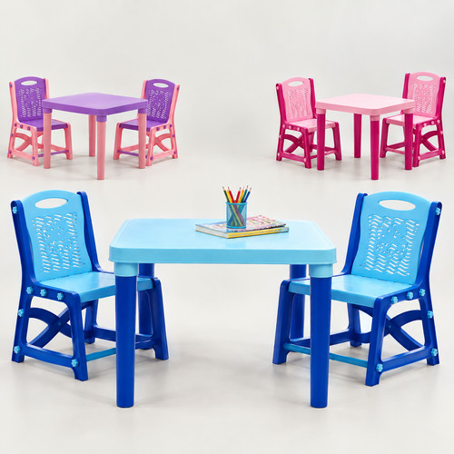 Kids table and chairs set - kids, 2