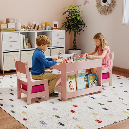 Kids table chairs set - table,