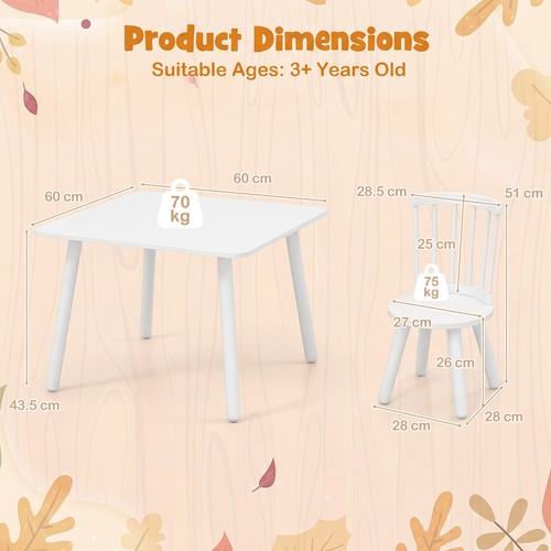 Kids table and chairs set - chairs,