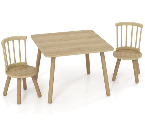 Kids pine wooden table - kids,