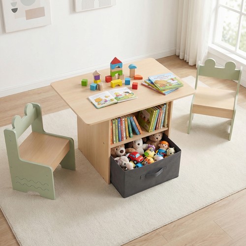 Wooden toddler activity table - toddler,